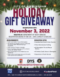 COB Holiday Gift Giveaway Registration Flyer